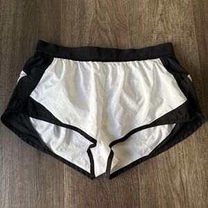 Y2K low rise Black & White Athletic Lined Shorts
